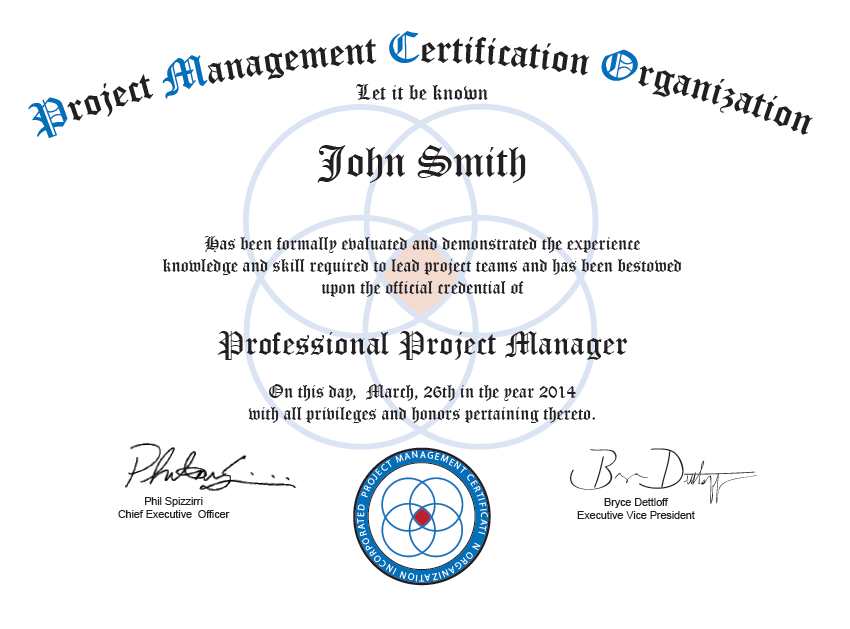 propm certificate